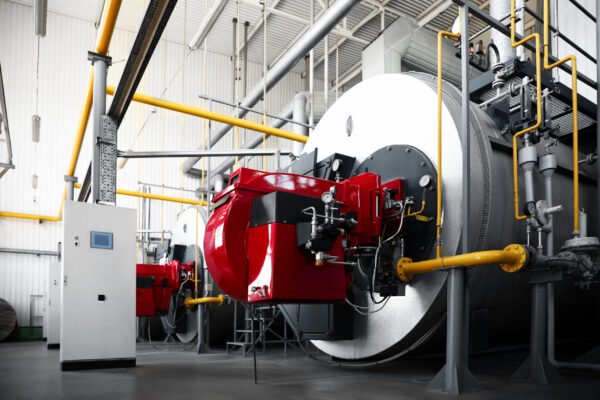 Modern granary with different equipment, inside view